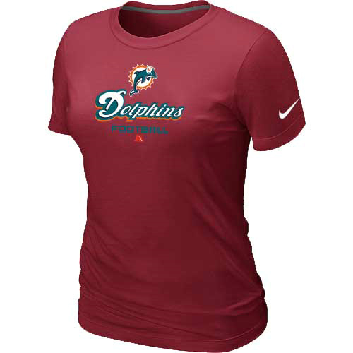 Nike Miami Dolphins Women's Critical Victory NFL T-Shirt - Red